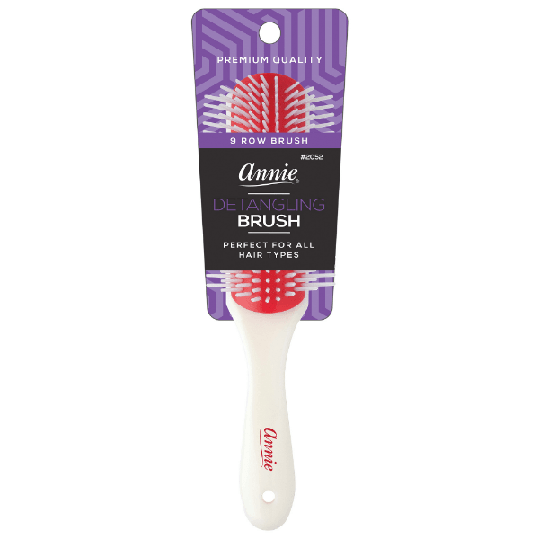 Annie International | Ergo Rubber Cushion Detangling Brush 9 Row, photo 1 of 3