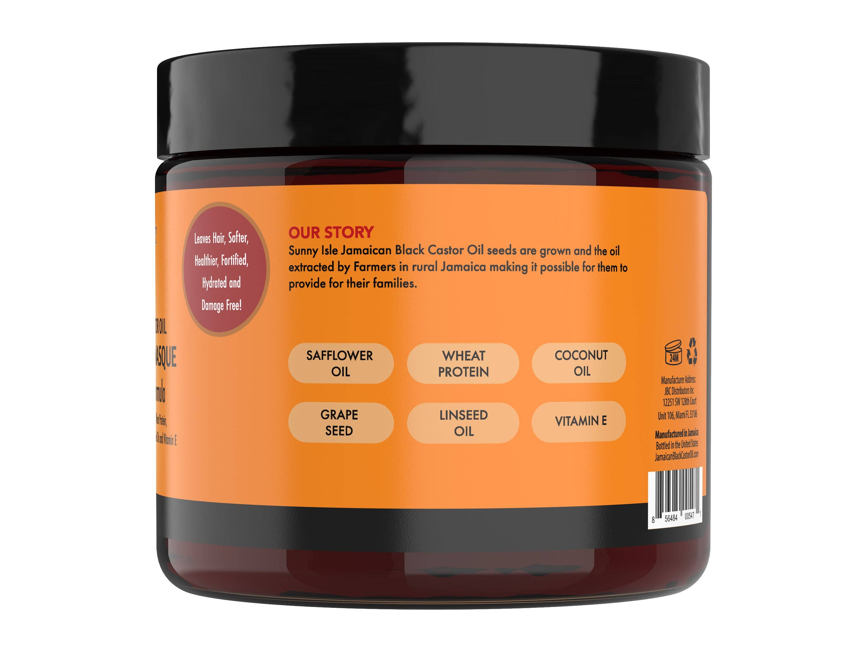 Sunny Isle - Sunny Isle Jamaican Black Castor Oil Intensive Repair Masque - 16 oz., photo 3 of 4