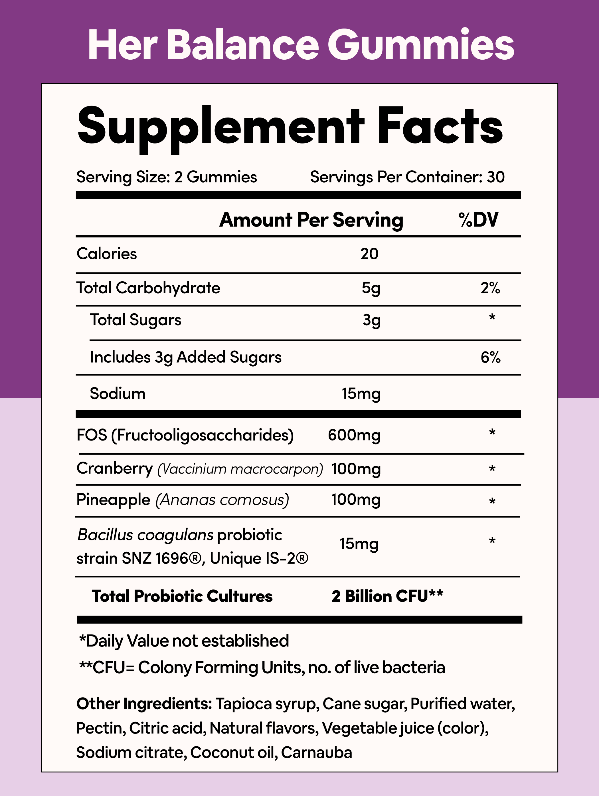 Black Girl Vitamins | Her Balance Vaginal Probiotic Gummies, photo 3 of 3