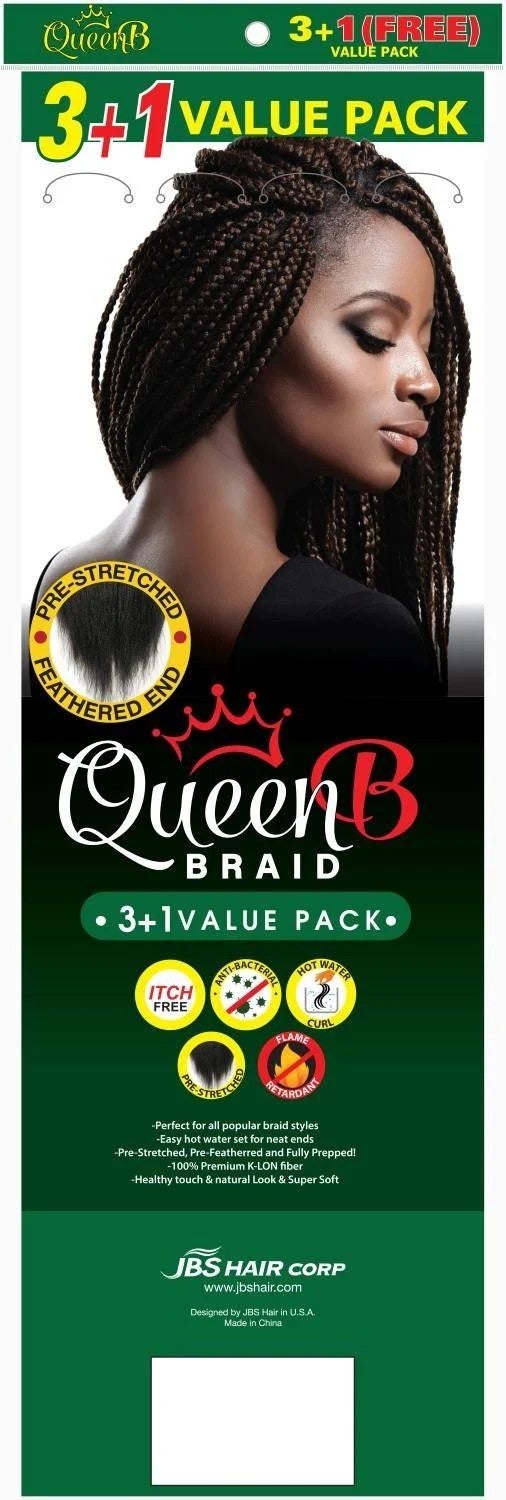 Queen B | 50" Braiding Hair 3+1 Multipack, photo 3 of 3