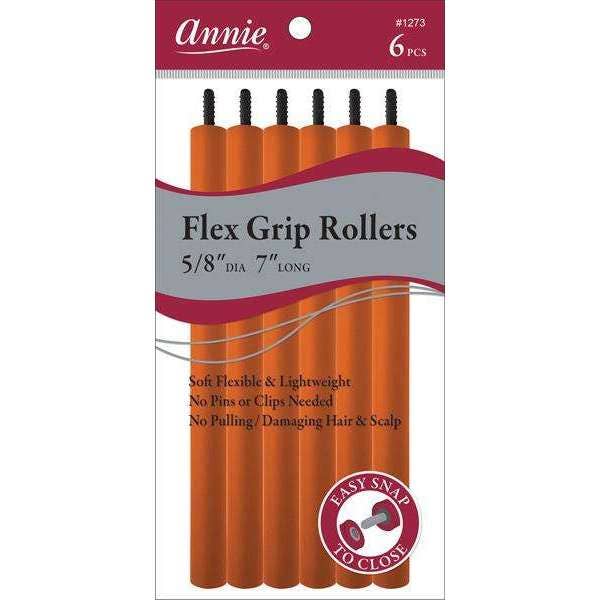 Annie International | Flex Grip Rollers 5/8In Dia 7In Long 6Ct Orange