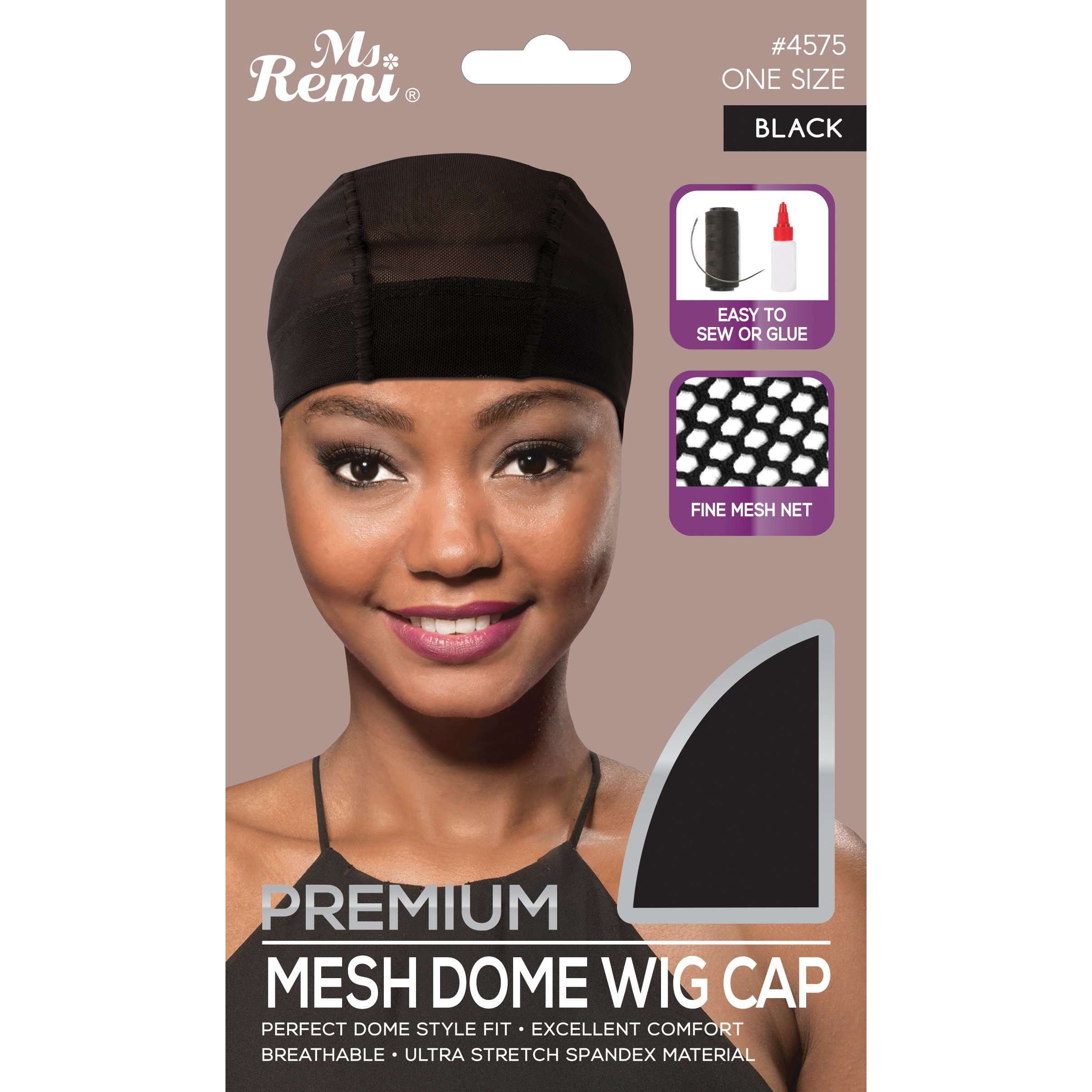 Annie International, Inc. - Ms. Remi Mesh Dome Wig Cap Black