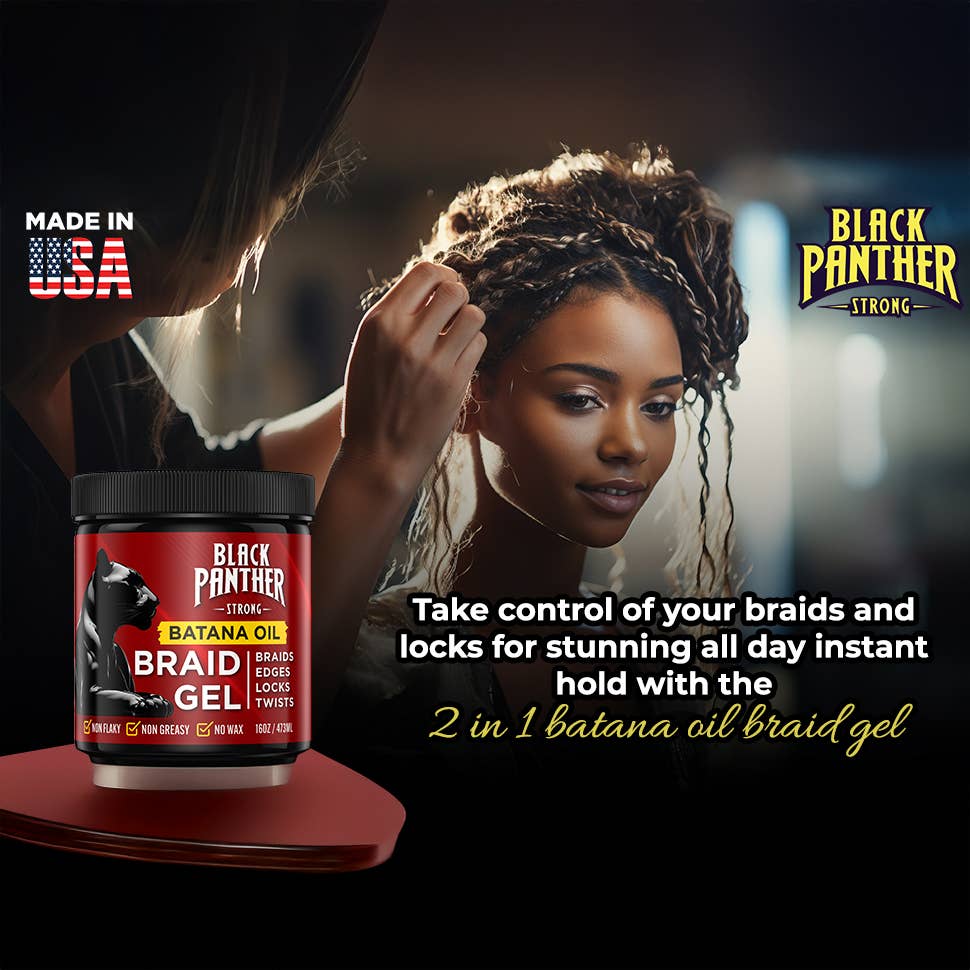 Black Panther Strong | Batana Oil Braid Gel 2 -N -1 Condition While You Braid, photo 5 of 8
