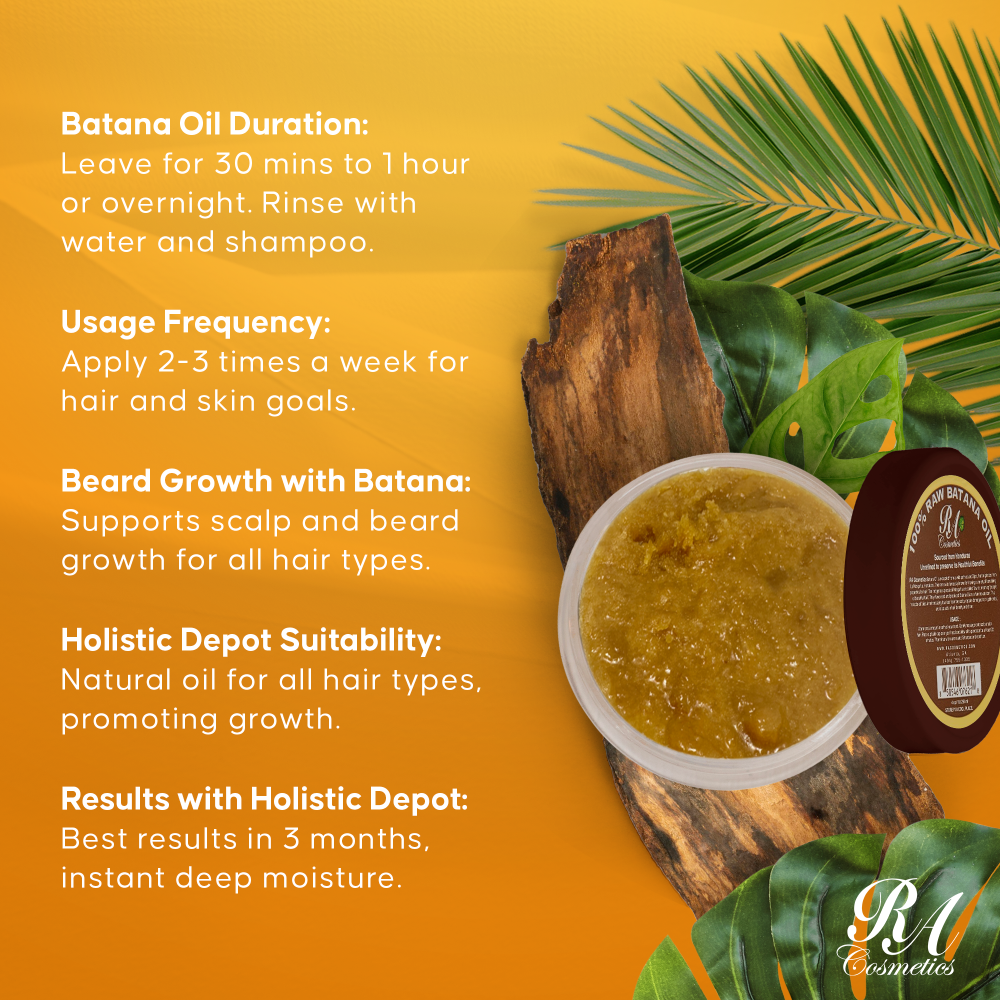 RA Cosmetics | 100% Raw Batana Oil, photo 7 of 8
