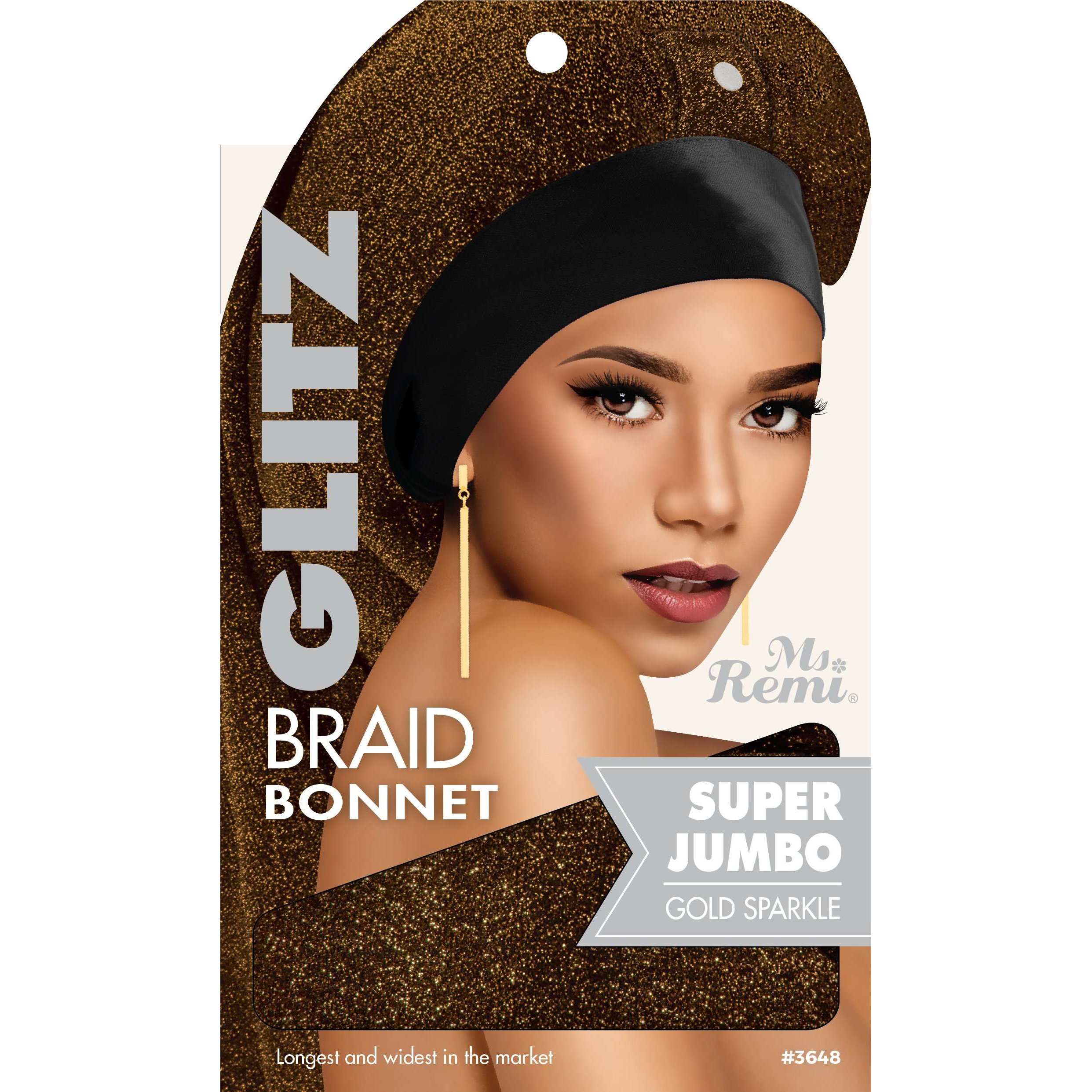 Annie International | Ms. Remi Glitz Braid Bonnet Jumbo - XL, photo 2 of 5