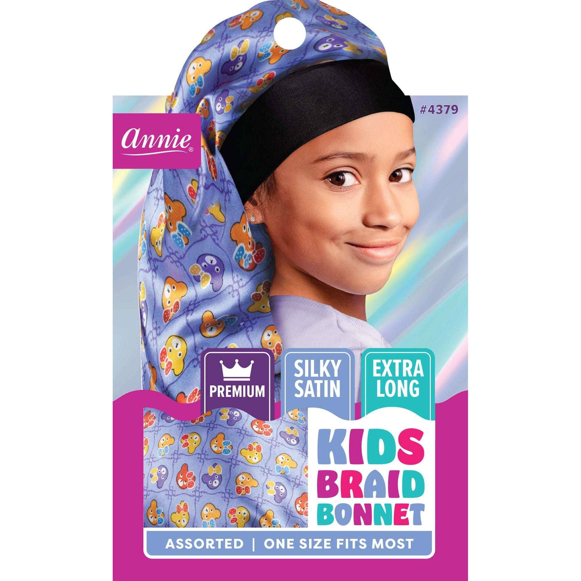 Annie International | Premium Kid's Silky Wide Edge Braid Bonnet Dual Layer, photo 1 of 3