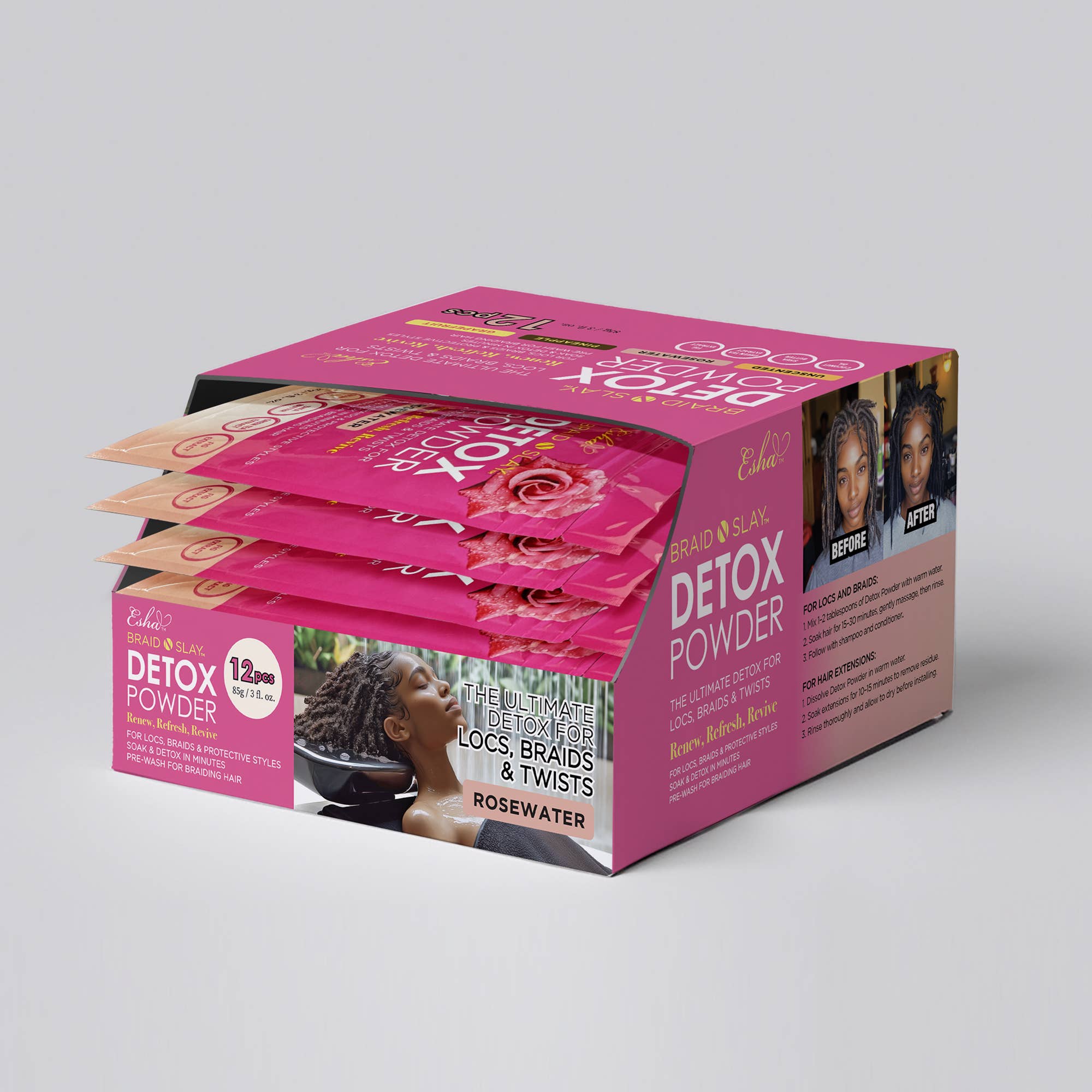 Esha Girl - Esha Braid N Slay - Detox Powder (4 scents): Grapefruit, Standard, photo 7 of 8