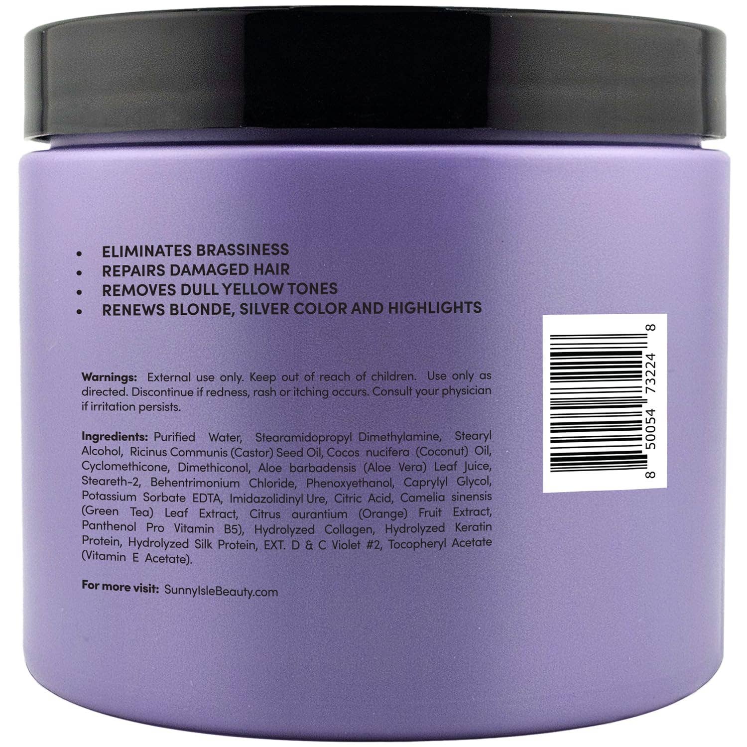 Sunny Isle | Color Enhancing Purple Hair Repair Masque, photo 3 of 3