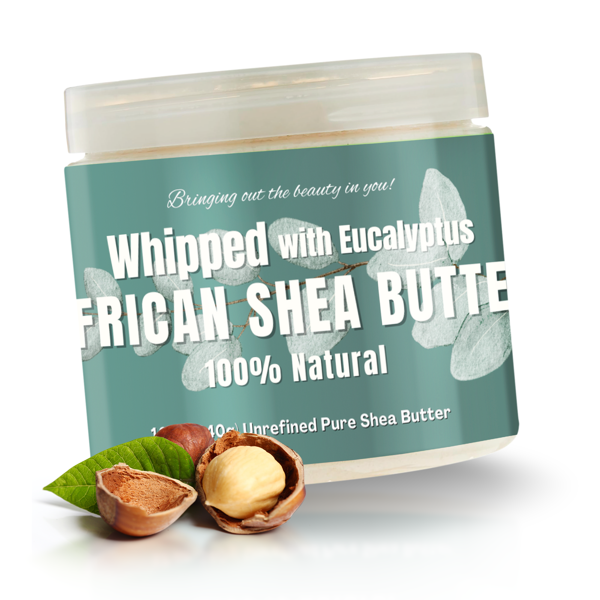 RA Cosmetics | Whipped African Ivory Shea Butter - Eucalyptus, photo 1 of 7
