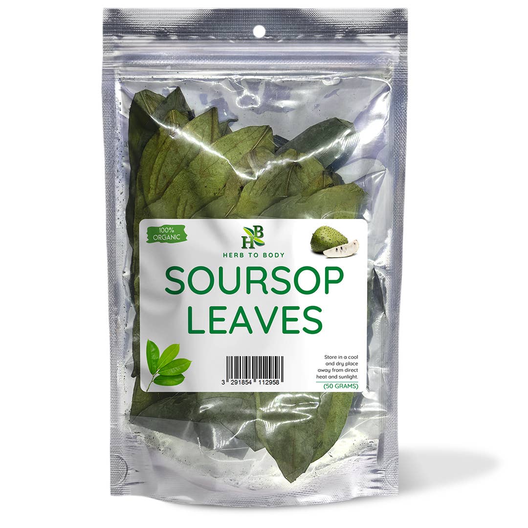 Herb To Body - Organic Soursop Leaves 50g - Dried Leaf | Hoja De Guanabana, photo 1 of 8