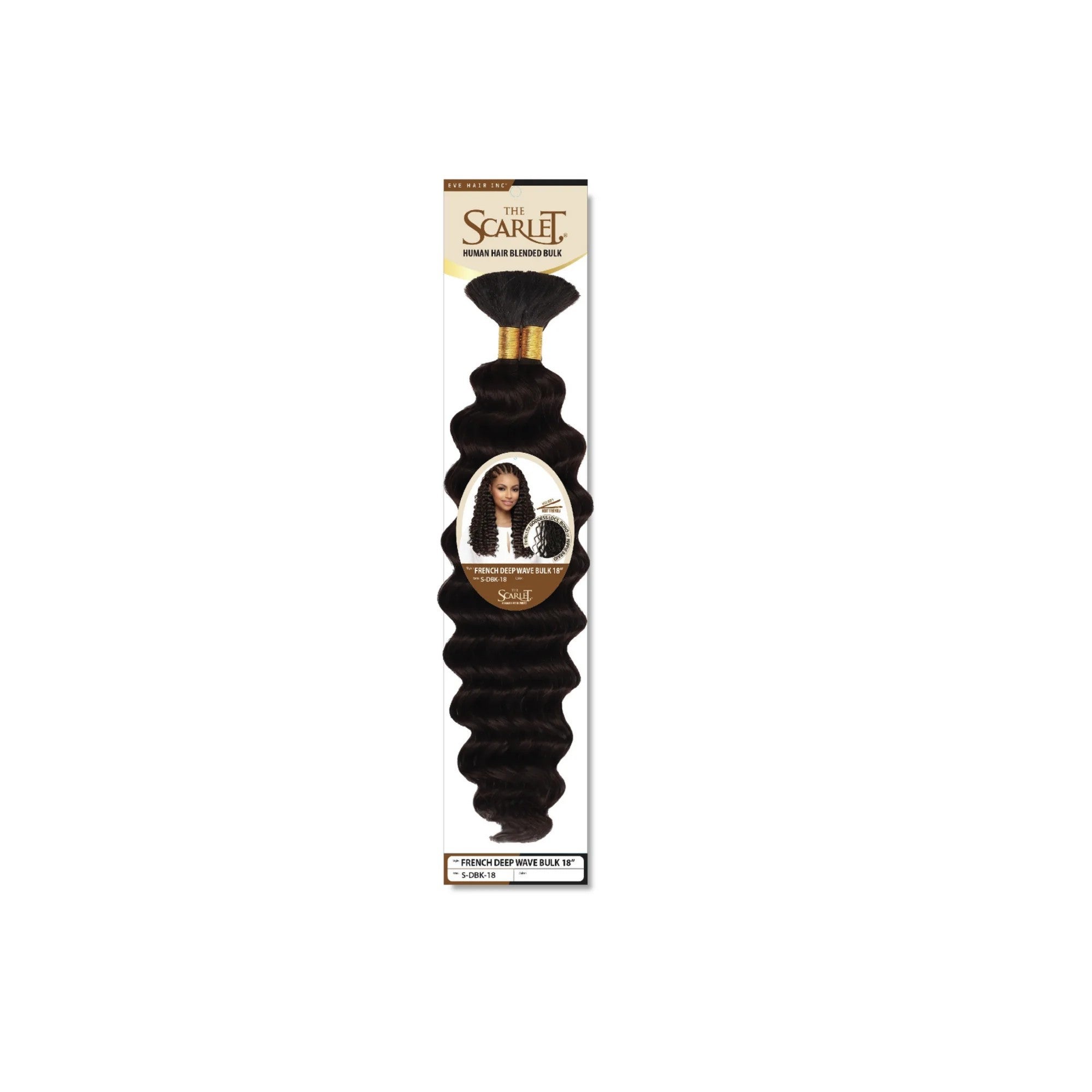 The Scarlet | French Deep Wave Bulk - Human Hair Blend