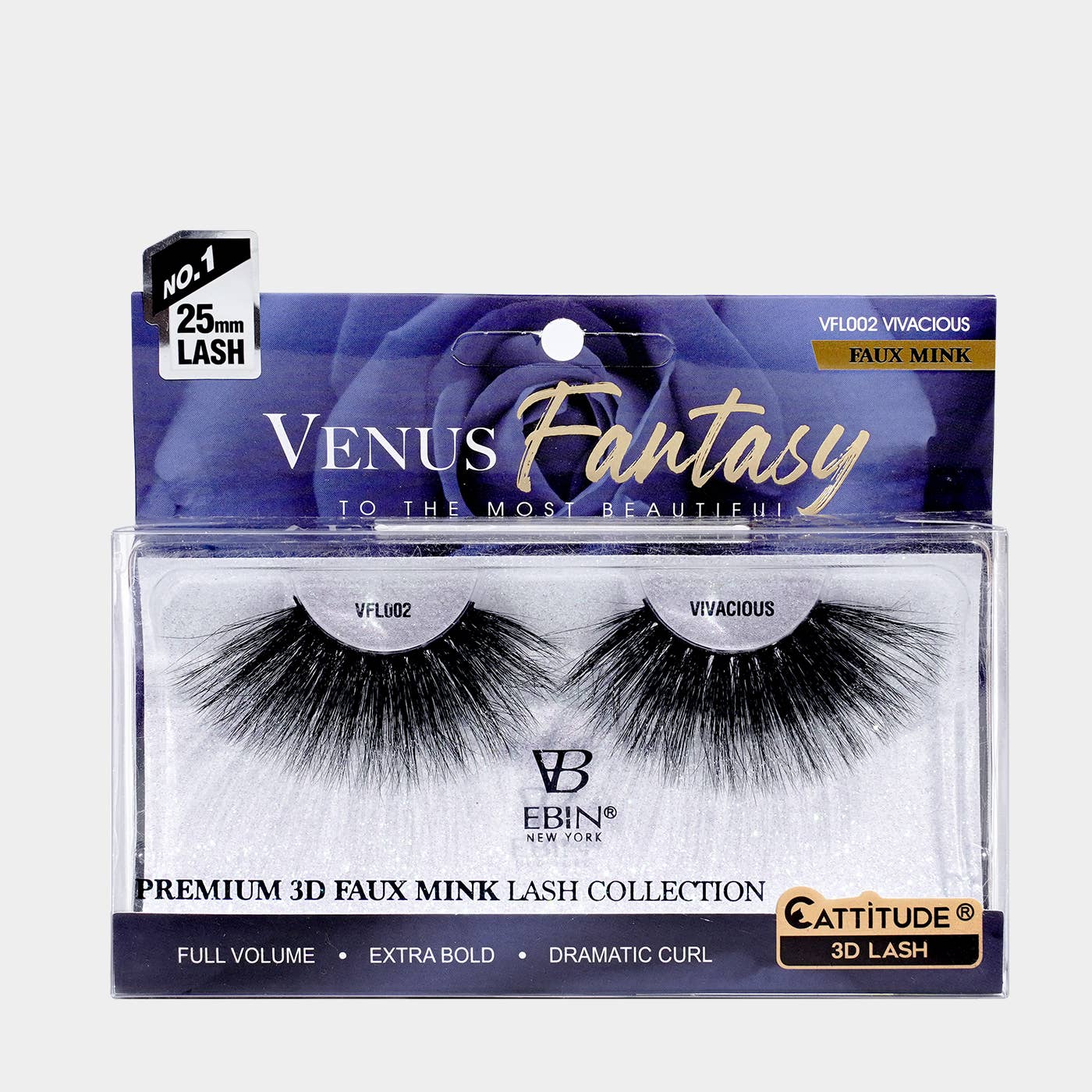EBIN NEW YORK | Venus Fantasy 25mm Faux Mink 3D Lashes, photo 5 of 8