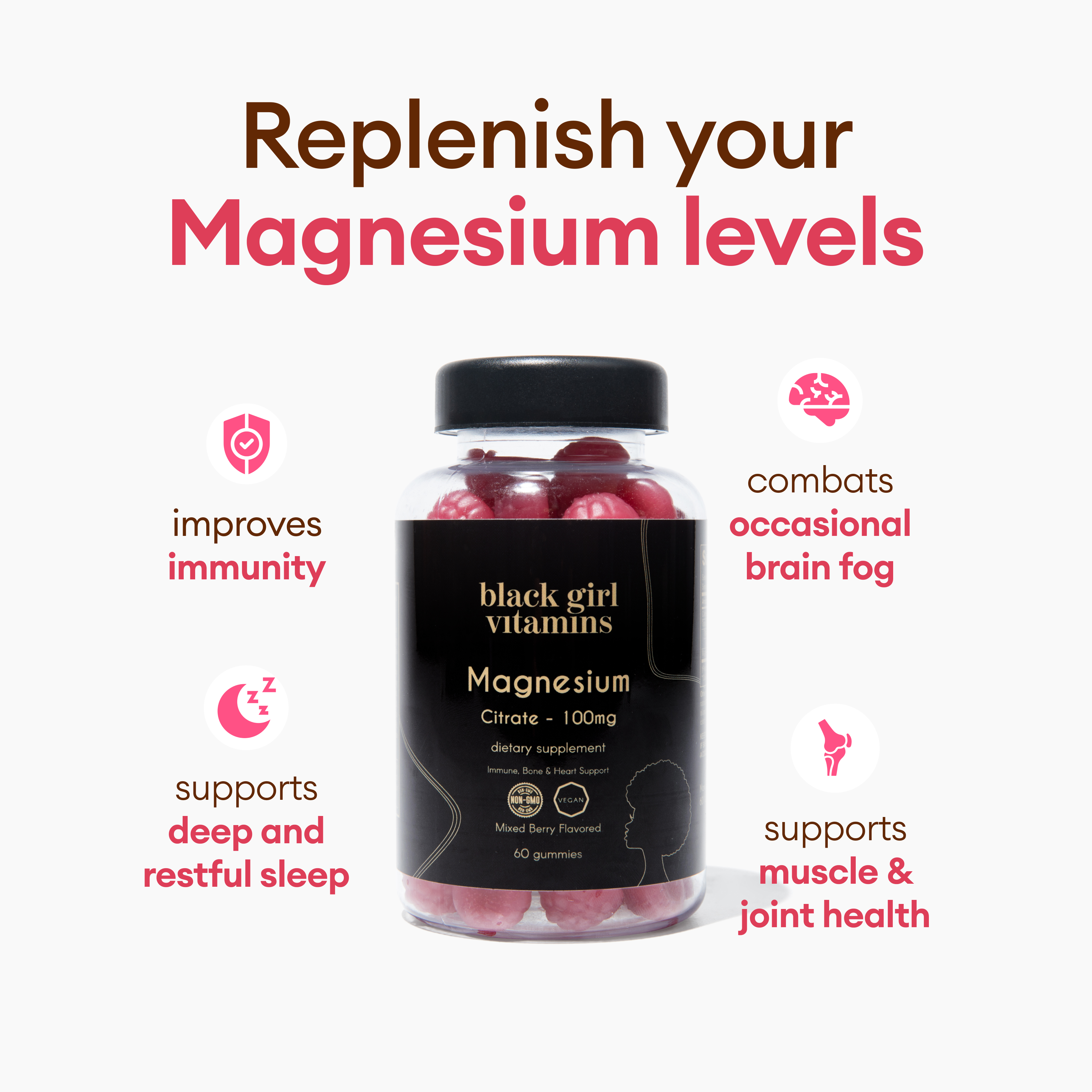 Black Girl Vitamins | BGV Magnesium, photo 3 of 4