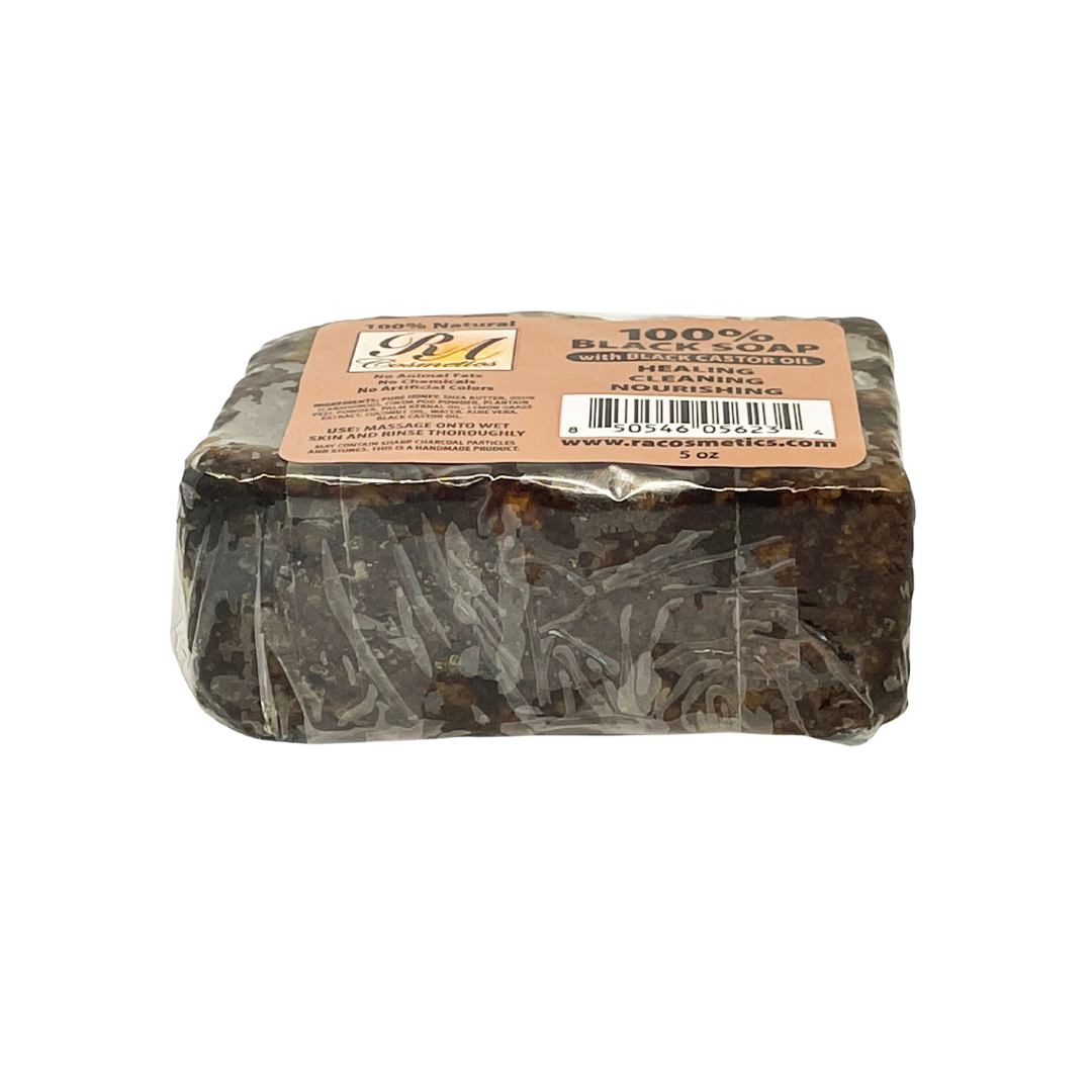 RA Cosmetics - African Black Soap Bar, Black Castor Oil - 5 oz, photo 2 of 7