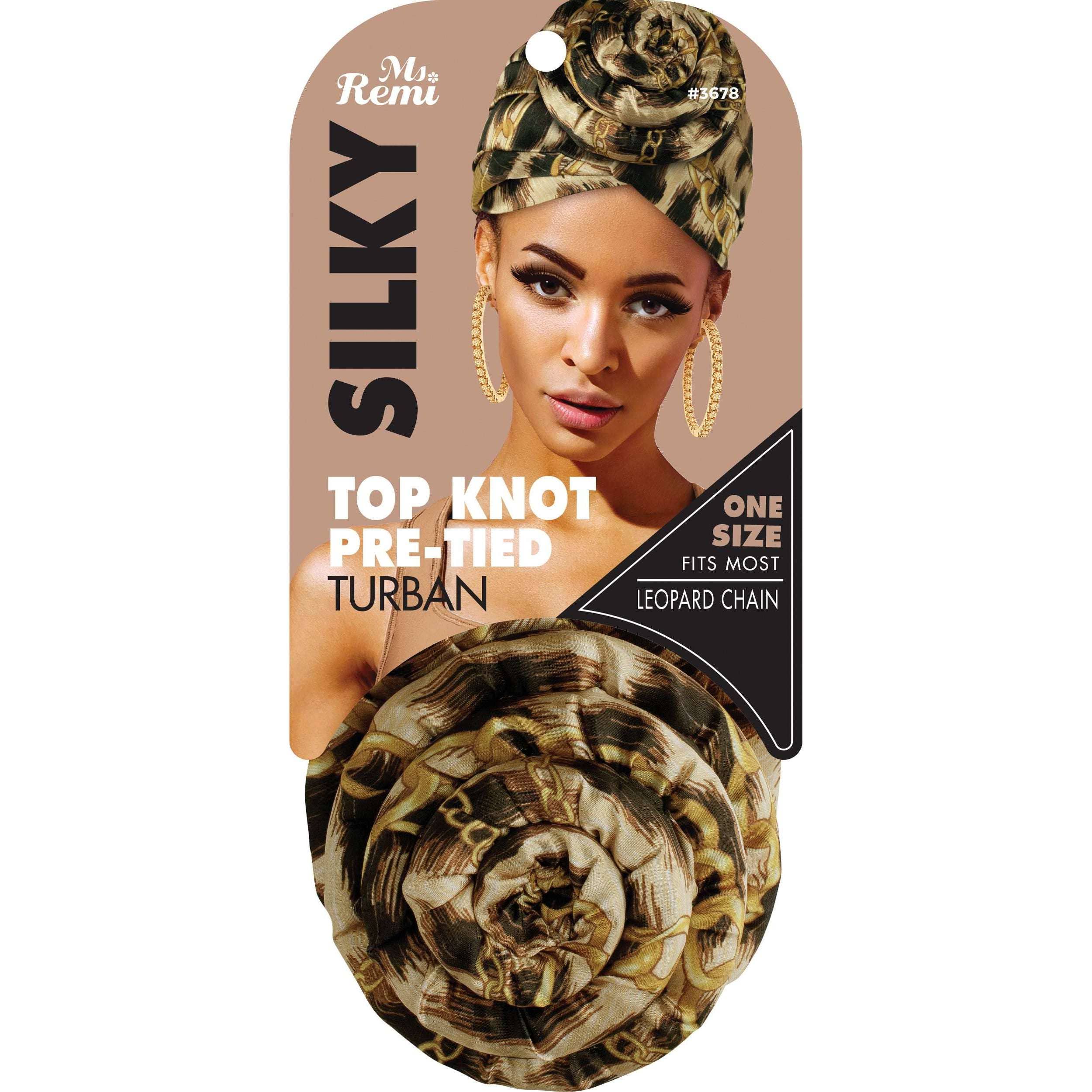 Annie International | Ms. Remi Silky Top Knot Pre-Tied Turban Head Wrap, photo 5 of 5