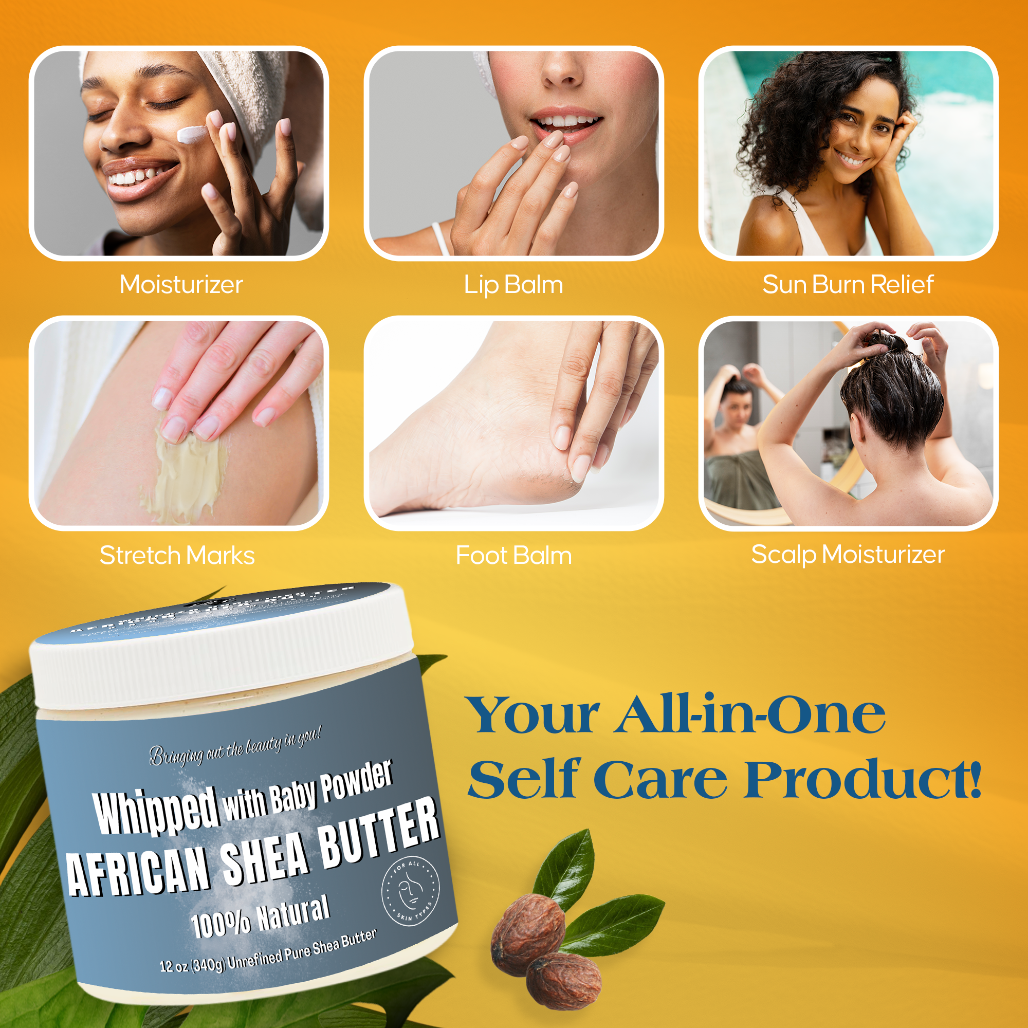 RA Cosmetics | Whipped African Ivory Shea Butter - Baby Powder, photo 6 of 7