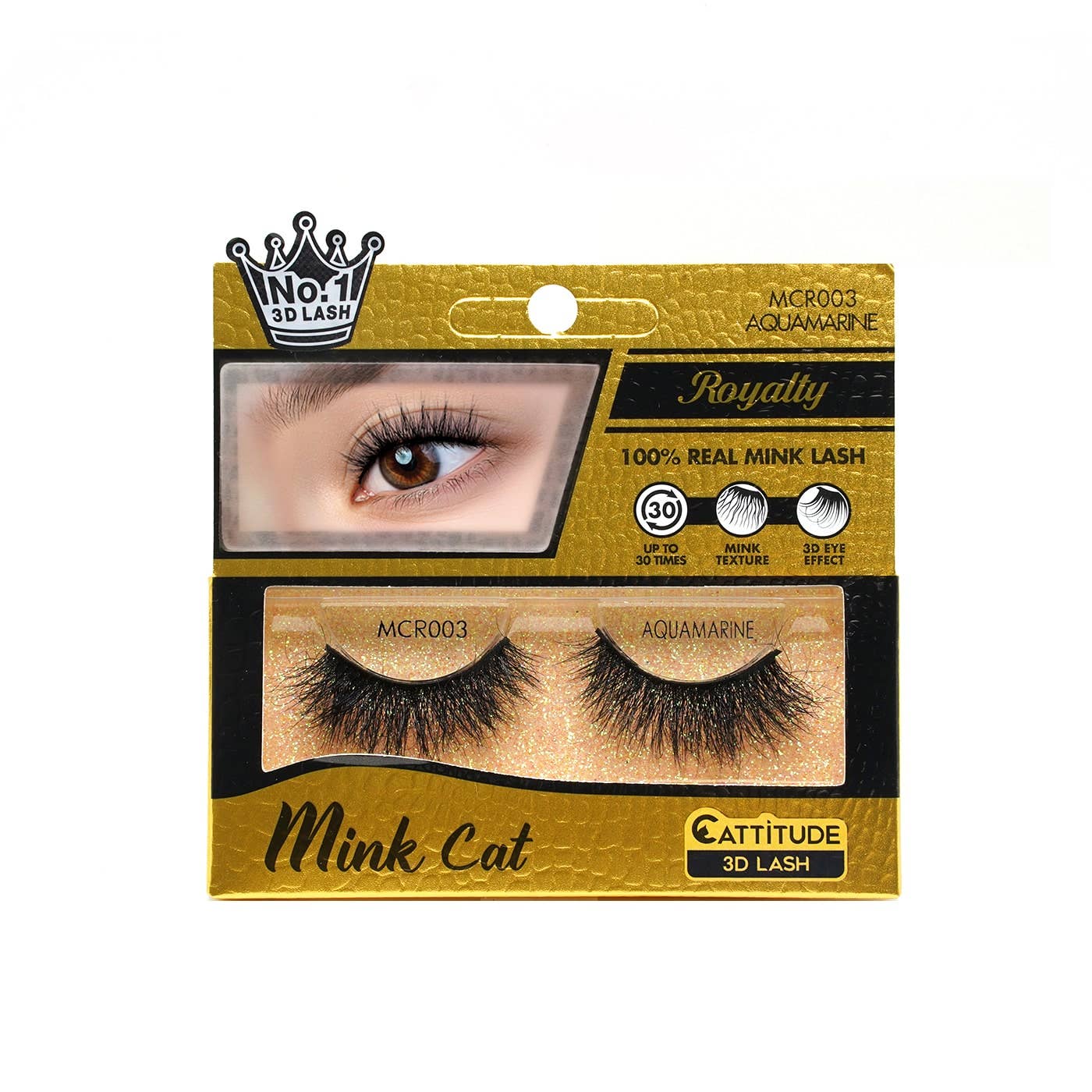 EBIN New York | Aquamarine - Royalty Mink Cat 3D Lashes, photo 2 of 2