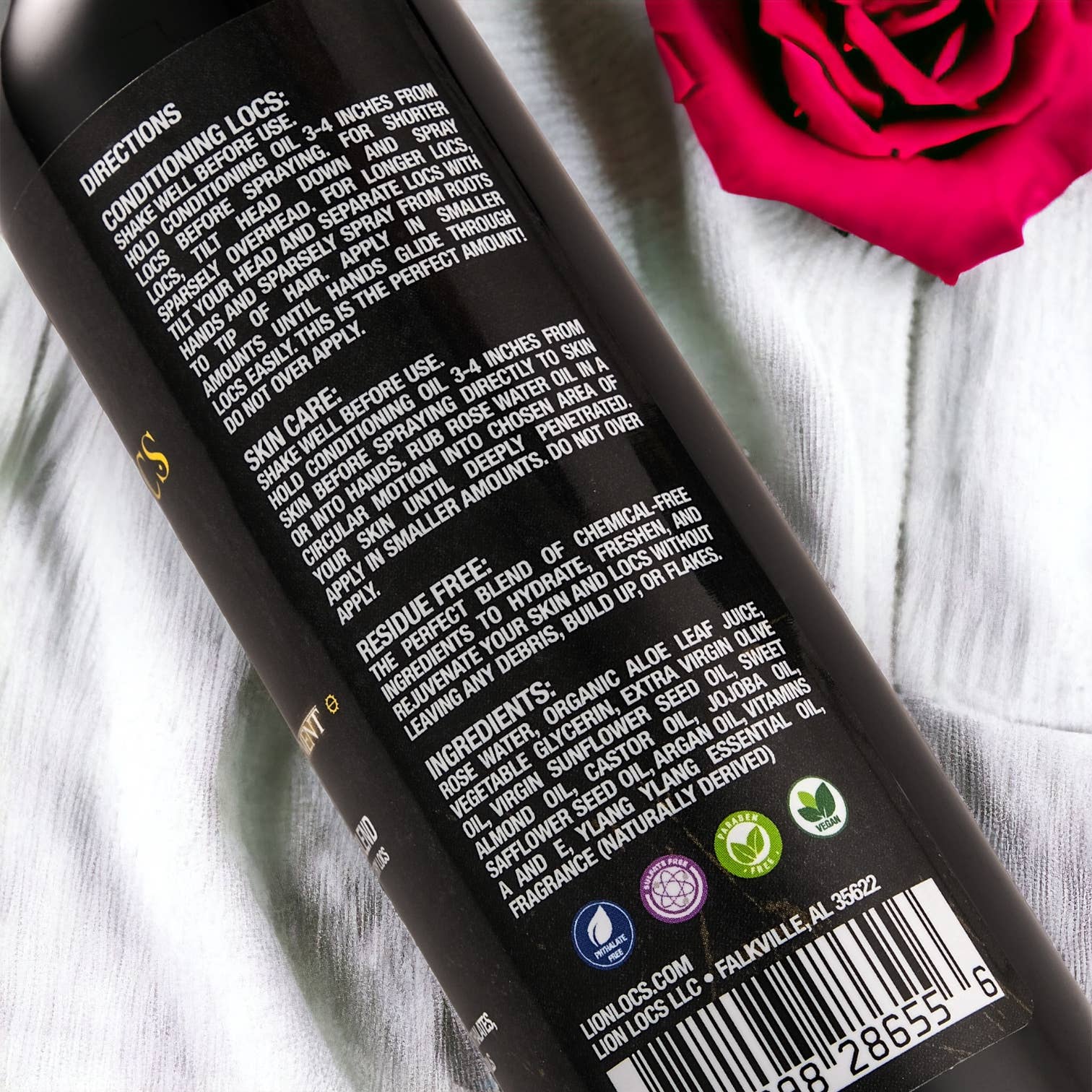 Lion Locs | Locs Advanced Rosewater Conditioning Oil, photo 2 of 5