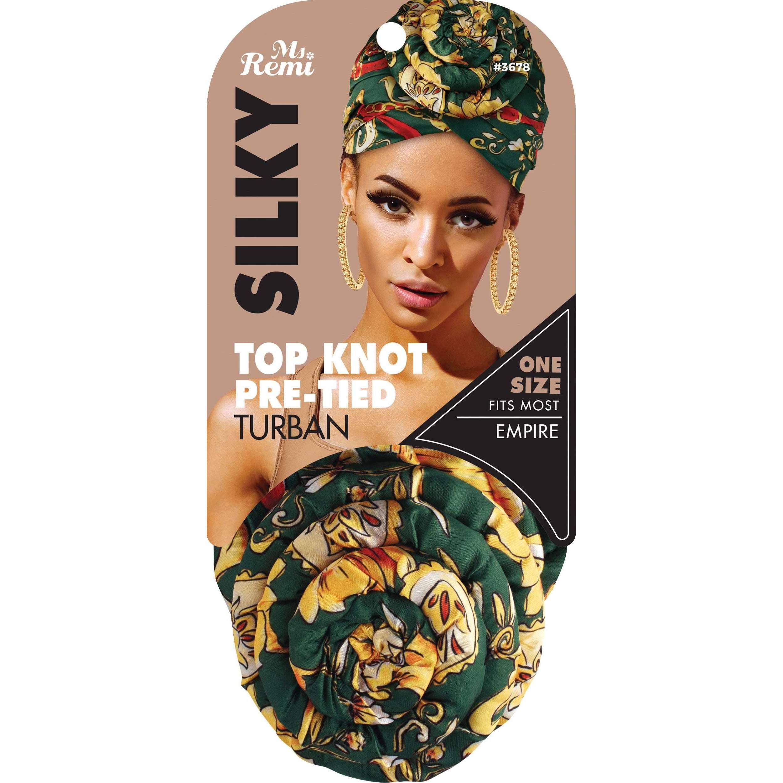 Annie International | Ms. Remi Silky Top Knot Pre-Tied Turban Head Wrap, photo 1 of 5