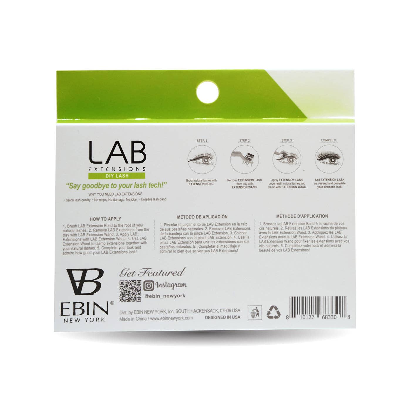 EBIN NEW YORK - LAB Extensions DIY Lashes, photo 6 of 8