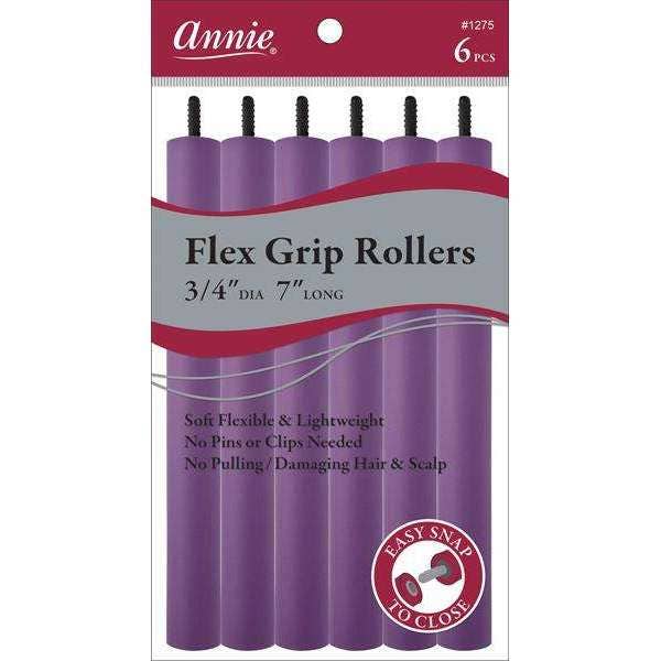 Annie International | Flex Grip Rollers 3/4In Dia 7In Long 6Ct Purple