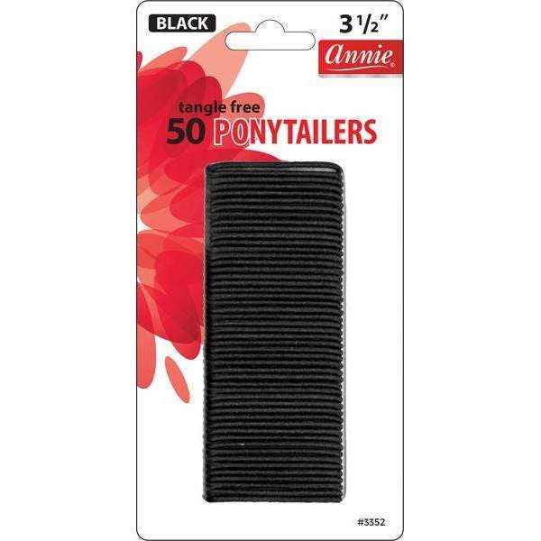Annie International | No Tangle Thin Ponytailers 3 1/2in - 50 Count