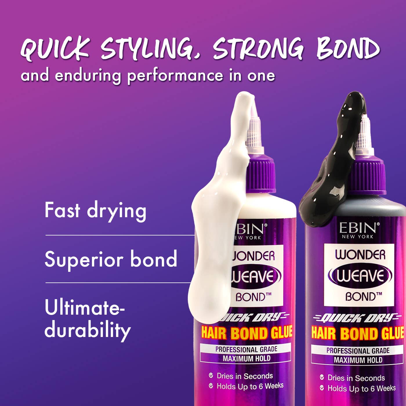 EBIN NEW YORK | Wonder Weave Bond Hair Bond Glue (Black), photo 4 of 8