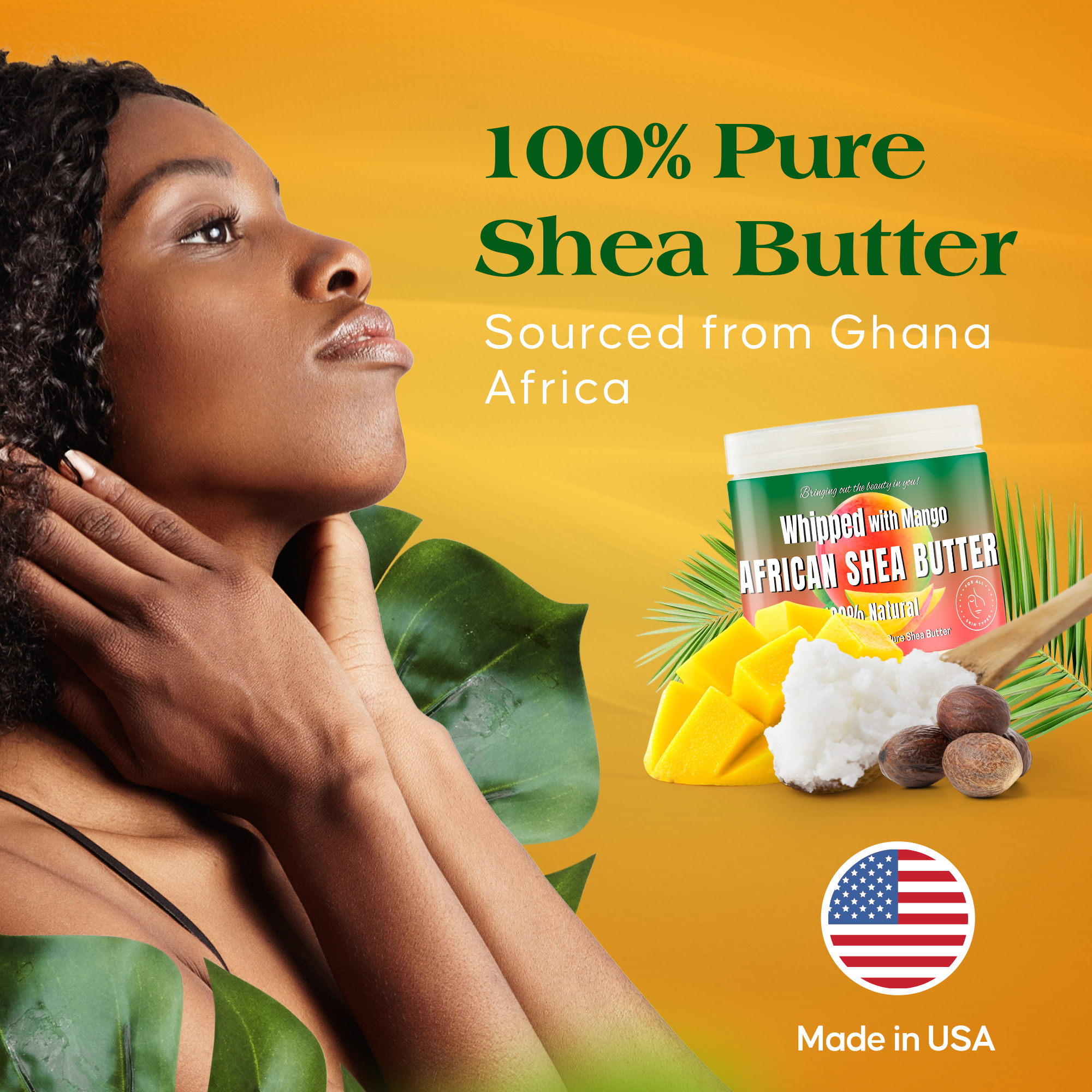 RA Cosmetics | Whipped African Ivory Shea Butter - Mango, photo 6 of 8