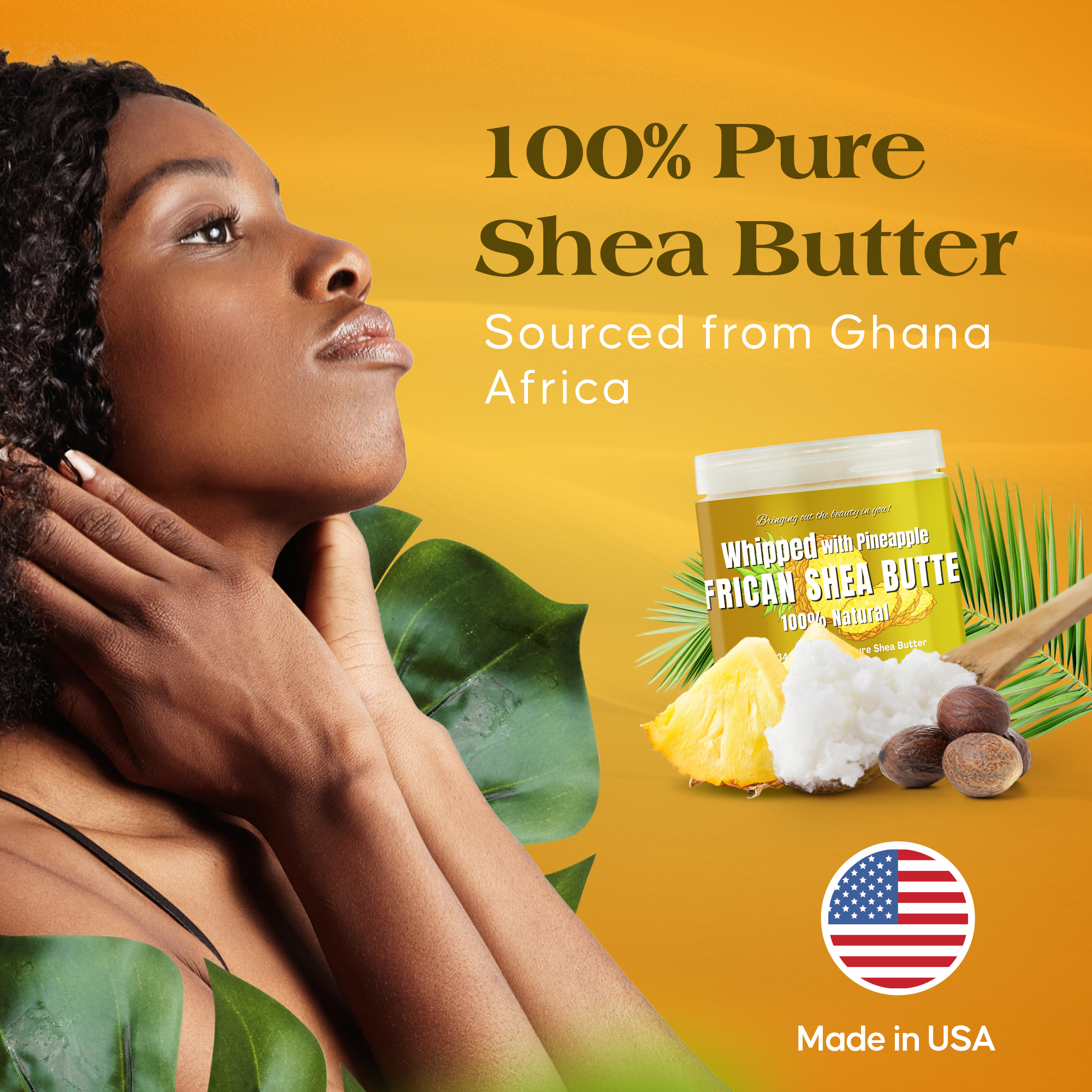 RA Cosmetics | Whipped African Ivory Shea Butter - Pineapple, photo 6 of 8