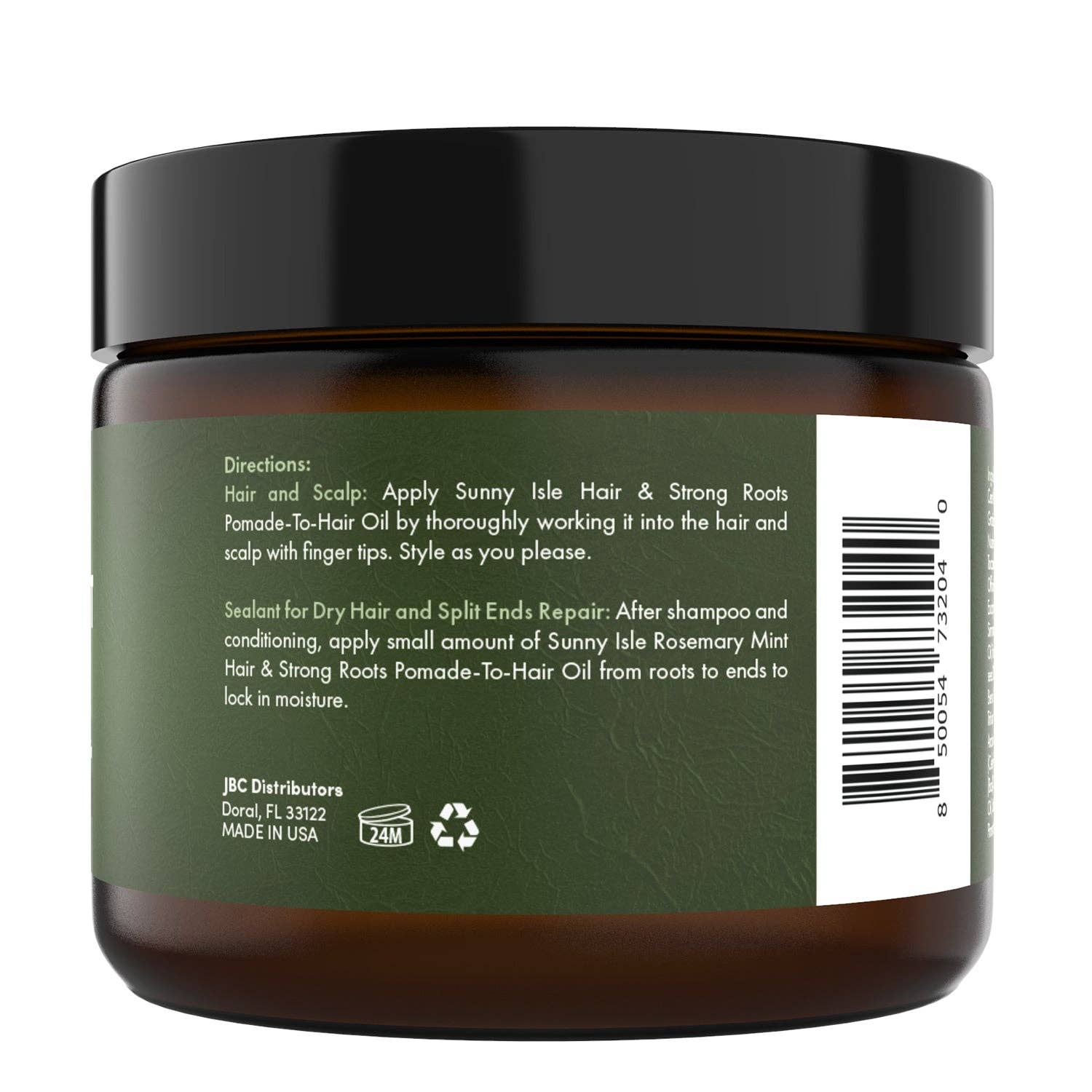 Sunny Isle - Sunny Isle Rosemary Mint Hair & Strong Roots Pomade-To-Hair Oil 5oz, photo 2 of 3