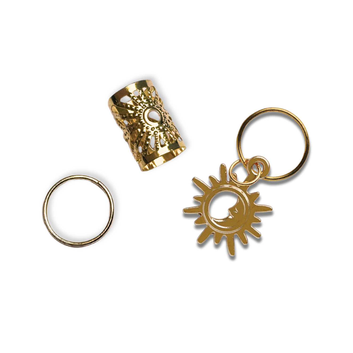 Annie International | Braid Charm Set, Sun & Moon, photo 2 of 3