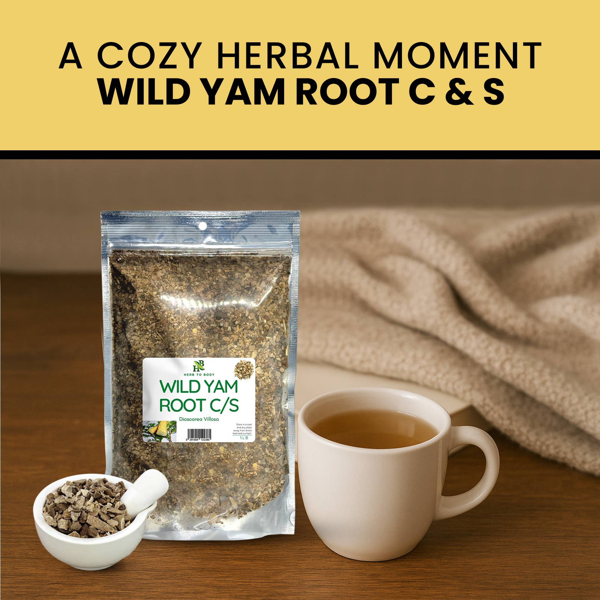 Herb To Body - Wild Yam Root C/S - 4oz, photo 7 of 8