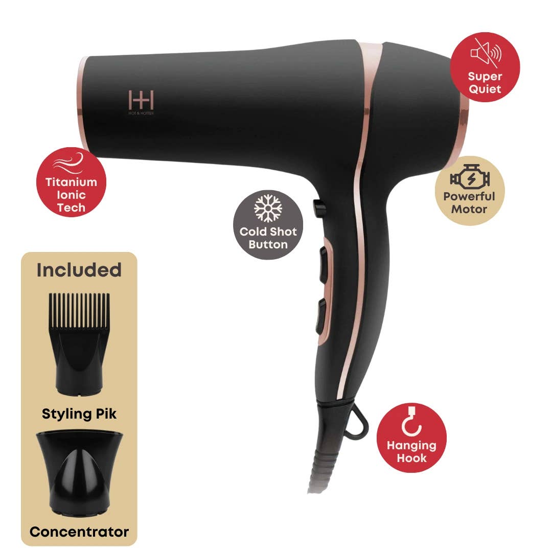 Annie International | Hot & Hotter Titanium Turbo 3000 Hair Dryer, photo 2 of 3