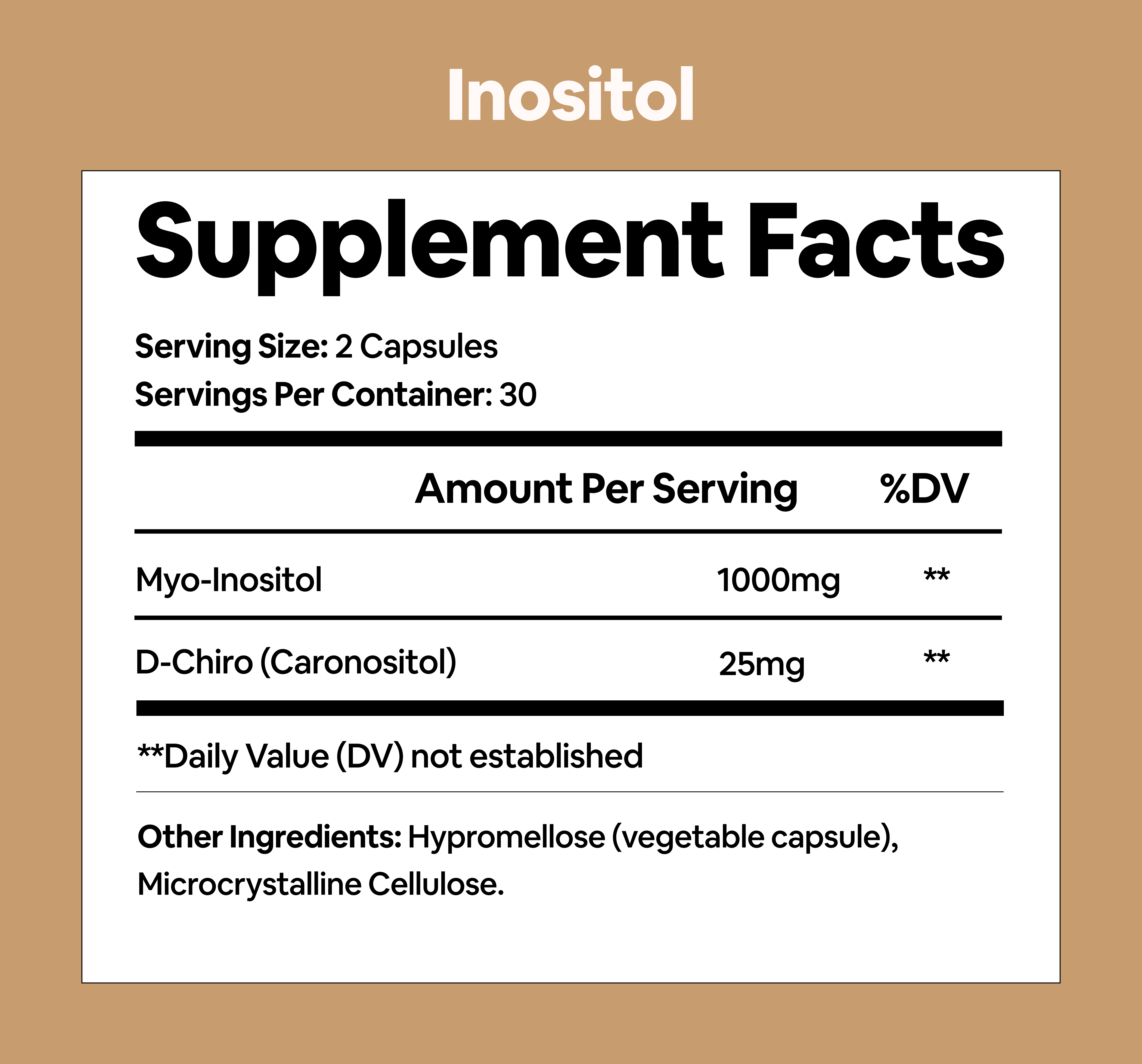 Black Girl Vitamins | BGV Inositol Capsules, photo 5 of 5