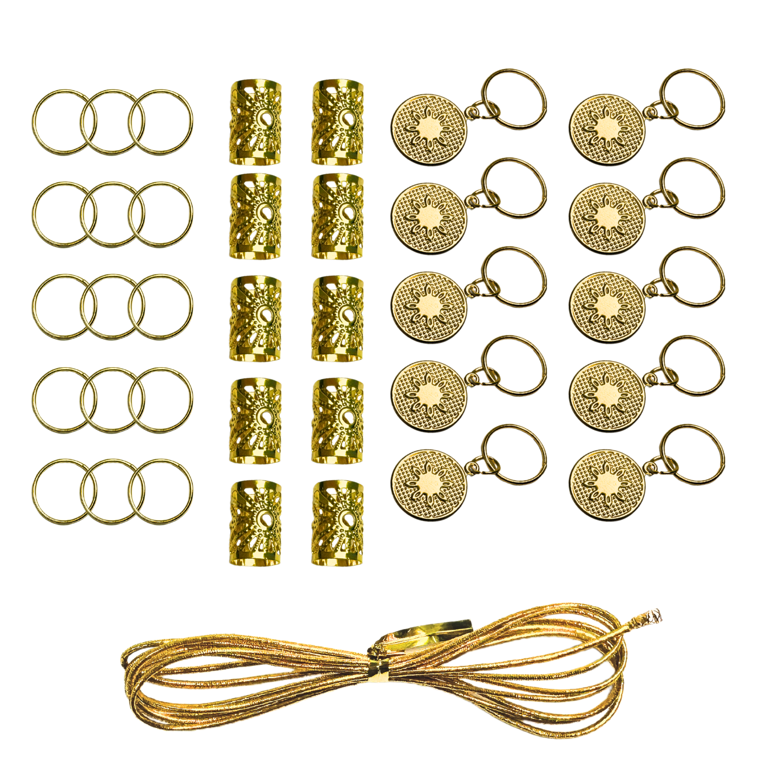 Annie International | Braid Charm Set, Floral Circle, photo 3 of 3