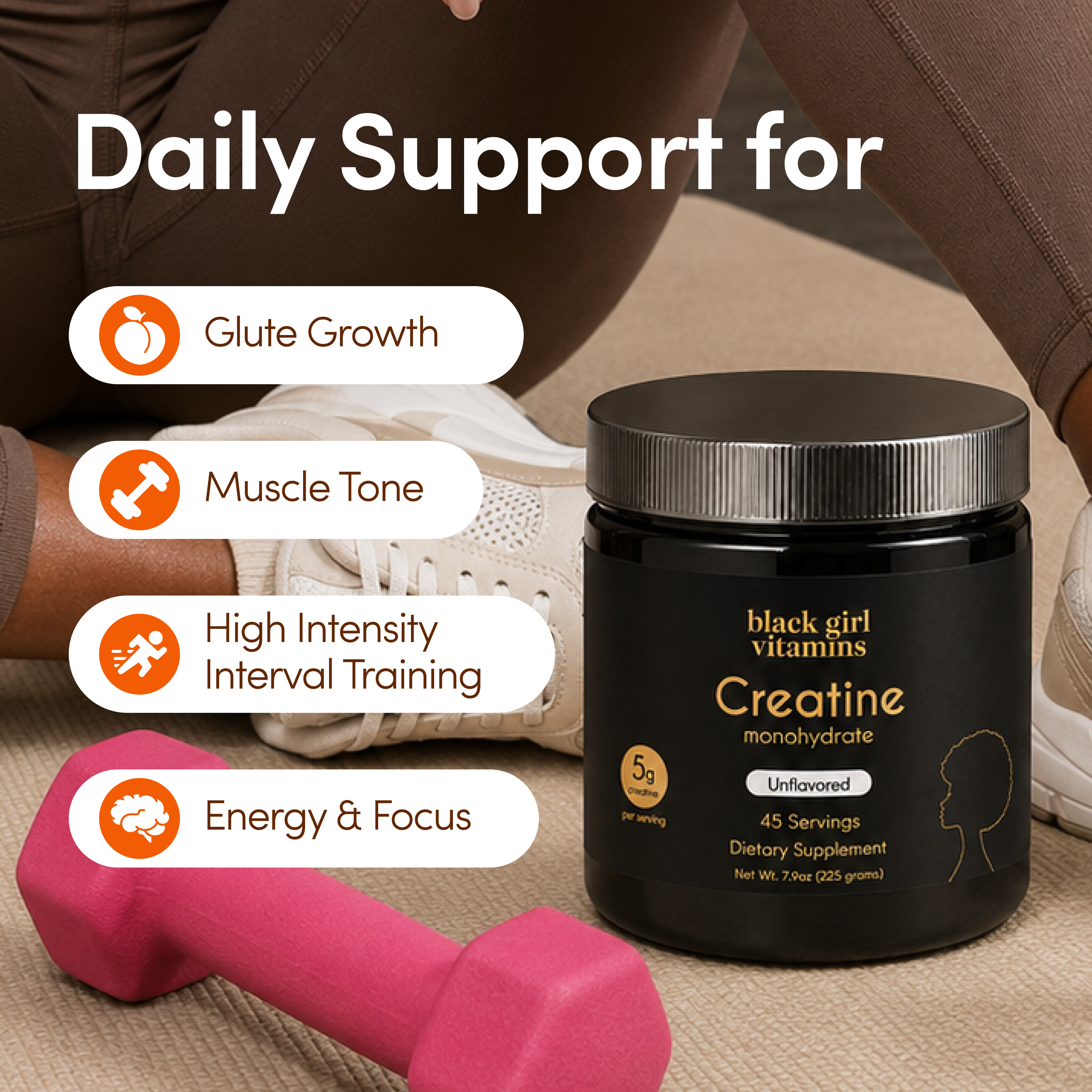 Black Girl Vitamins - BGV CREATINE POWDER, photo 2 of 3