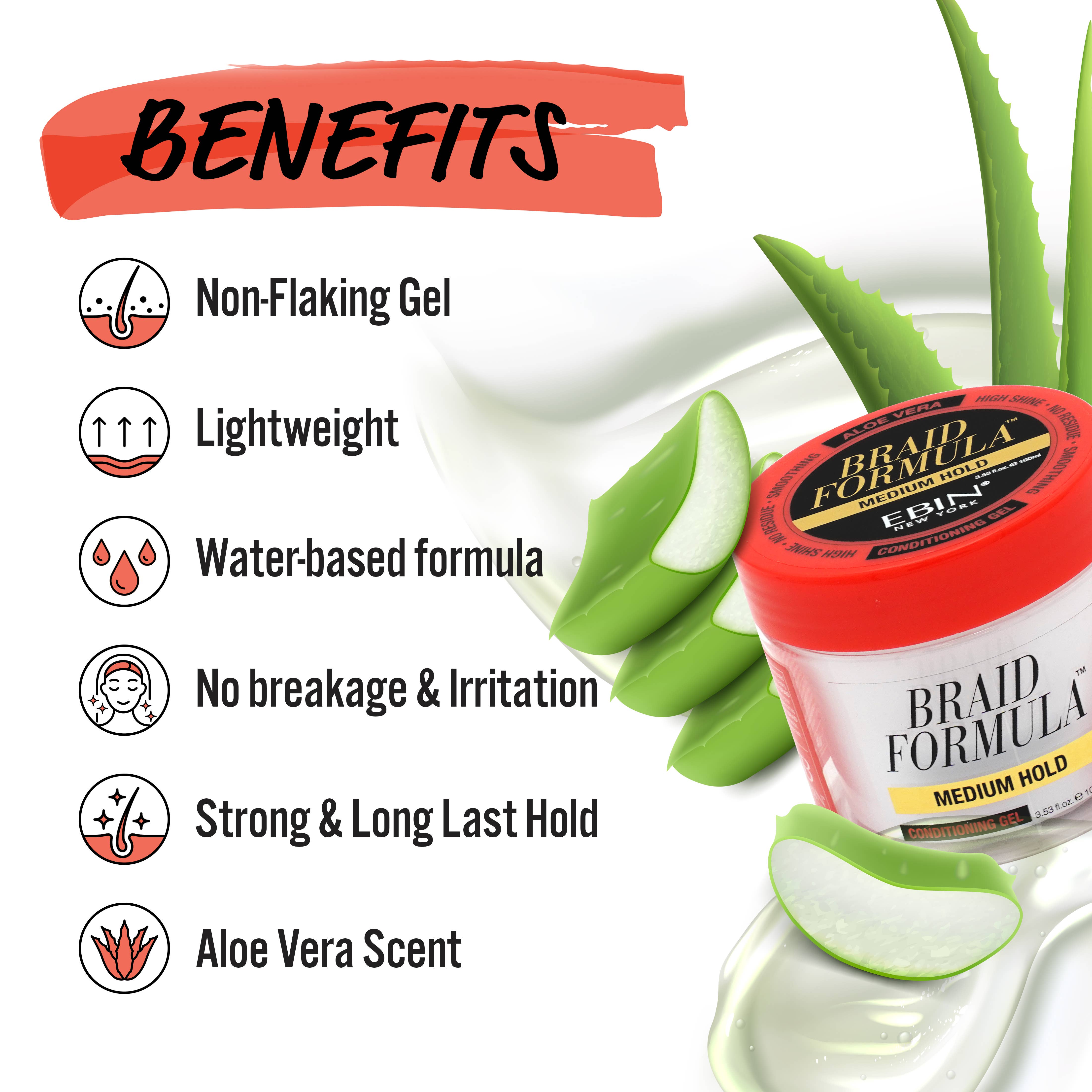 EBIN New York | BRAID FORMULA CONDITIONING GEL MEDIUM HOLD, photo 7 of 8