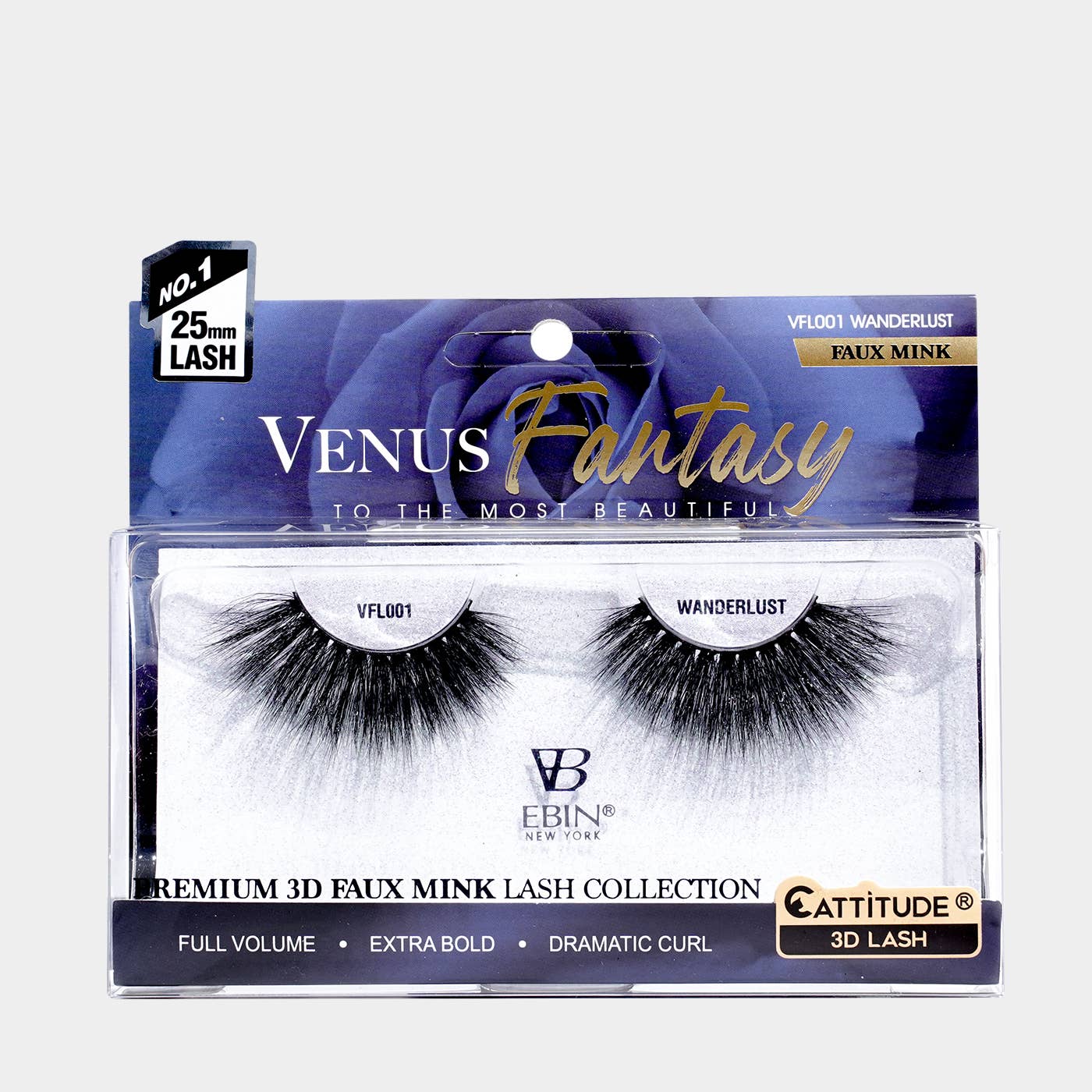 EBIN NEW YORK | Venus Fantasy 25mm Faux Mink 3D Lashes, photo 4 of 8