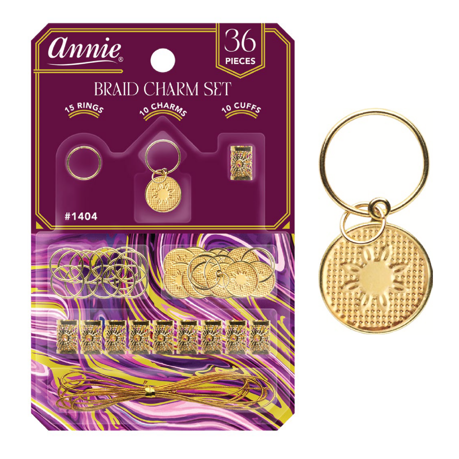 Annie International | Braid Charm Set, Floral Circle, photo 1 of 3